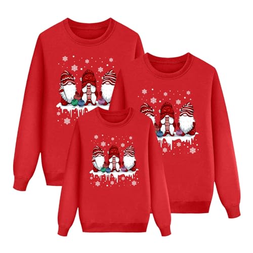 Genérico 2024 Jersey Navideñas Familiares Jersey de Punto Copos Hombre Mujer y Niños Jerseys de Navidad para Parejas para el Invierno Ropa Jersey Navideña Familiar papá