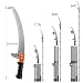 Walensee 4.26 M Pole Saw for Tree Trimming, Lightweight Stainless Steel Pole Pruner with Extension Handle & Pruning Blade, High Reach Branch Cutter for Garden, Patio & Forestry