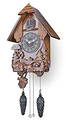 TIMEGEAR Cuckoo Clock with Automatic Night Mode, Swinging Pendulum and Quartz Movement (Brown) item