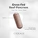 Codeage Grass Fed Beef Pancreas Supplement Glandulars - Freeze Dried, Non-Defatted Desiccated Beef Pancreas Pills – Pancreatic Enzymes Diet Meat - Pasture Raised Bovine Vitamins - 180 Capsules