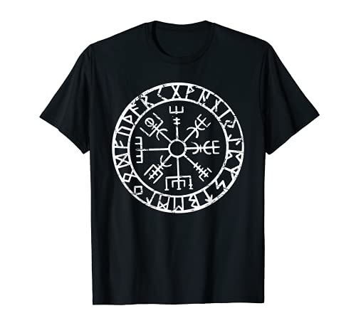 Viking Compass Vegvisir Icelandic Nordic Norse Viking Symbol T-Shirt