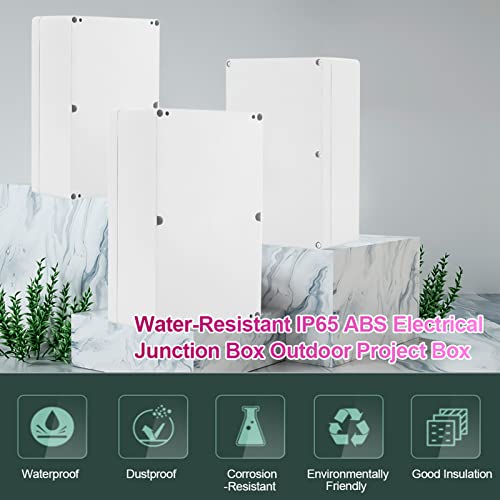 Plastic Junction Box, 230x150x85mm Weatherproof Electrical Enclosure for Outdoor and Indoor Electrical Applications - Image 4