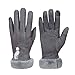 IBLUELOVER Gants Hiver Femme Gants en Suède et Doublure Peluche Gants à Ecran Tactile Efficace Mignon Chat Gants Chauds Gloves Doux Mitaines Confort Moufles Gants de Ski Voiture Moto Vélo Voyage