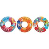 Intex Transparent Inflatable Tubes Tropical Designs Gift Set Bundle - 3 Pack