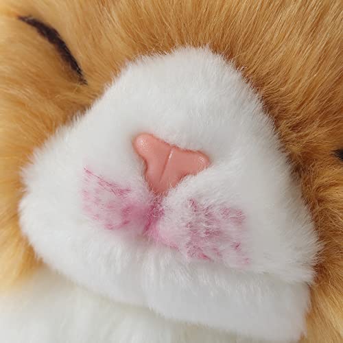 Image of CU-MATE Adorable Stuffed Animals Cat -Handmade Plush Soft Cat -Present Gift for Boys /Girls (Tabby Cat)