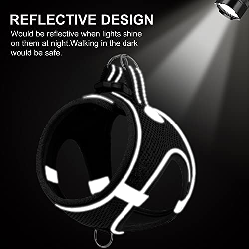 Joytale Step In Dog Harness,12 Colors,Breathable Mesh Vest Harness,Reflective Soft Padded Harnesses For Cats And Puppies Dogs,Black,Xxxs #TOP3