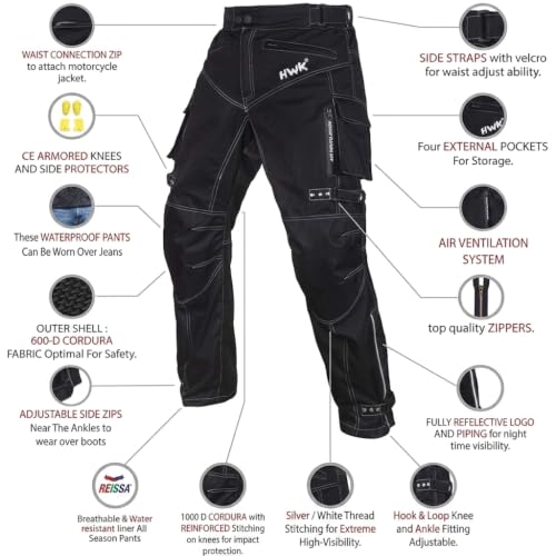 HWK Motorsports Apparel S1 Motorcycle Touring Pant