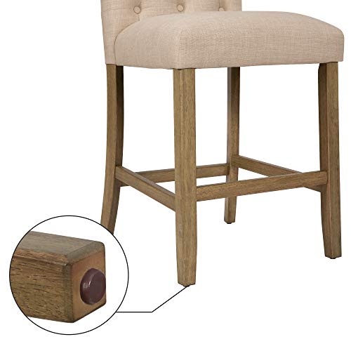 Ball & Cast Counter Height Stool Barstool 24 Inch Seat Height Beige Set Of 2 #TOP7