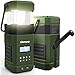 Produktbild DAB+ DAB Radio mit Bluetooth Lautsprecher Campinglampe, UKW Kurbelradio mit 5000mAh aufladbarem Akku Handyladefunktion, IPX5 Wasserdicht, SOS-Alarm, Taschenlampe für Blackout,Camping, Wohnmobil