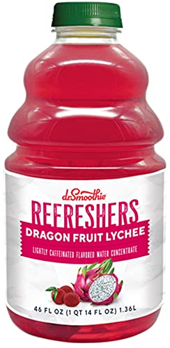 Dr. Smoothie Refreshers Dragon Fruit Lychee Six Botellas de 46 onzas