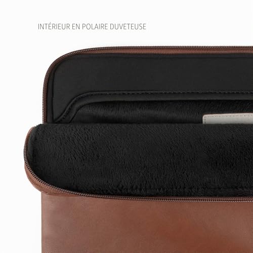 Housse en cuir pour MacBook Pro 16 M5 Comfyable marron - 2