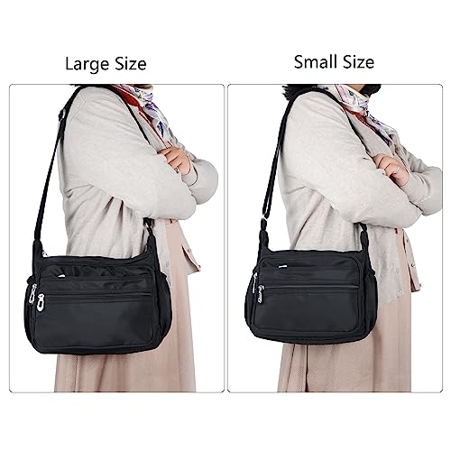 Image of NOTAG Crossbody Bag for Women Waterproof Shoulder Bag Messenger Bag Casual Nylon Purse Handbag