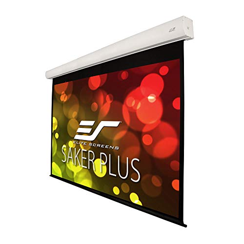 Elite Screens Saker Plus, 200-inch 16:9, Large Electric Motorized Drop Down Projection Projector