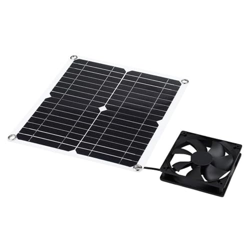 Ventilador de panel solar profesional de 12 W, extractor de aire de ventilación doméstica para perro, gallina, escape impermeable