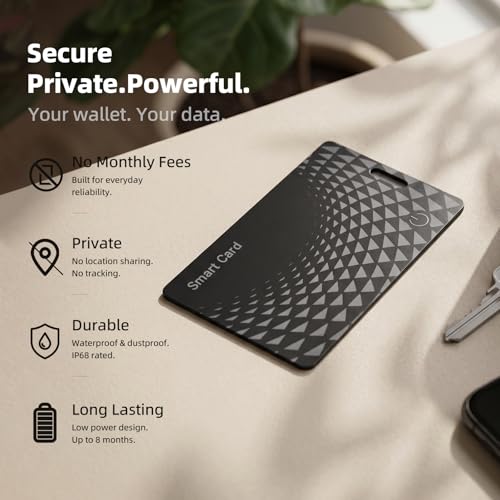 Image of Wallet Tracker Card Pro 2 Pack, Bluetooth Tracking Card (iOS & Android)