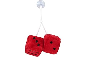 Red Mirror Plush Dice Set