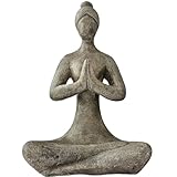INtrenDU Gartenfigur Statue Gartendeko Yoga-Lady 46cm