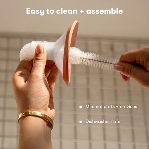 Image of FridaMom Manual Breast Pump, Portable Hand Breast Pump with SoftFeel Flange | Ergonomic Handle for Comfortable Milk Expression, Breastfeeding Essential for Nursing Moms