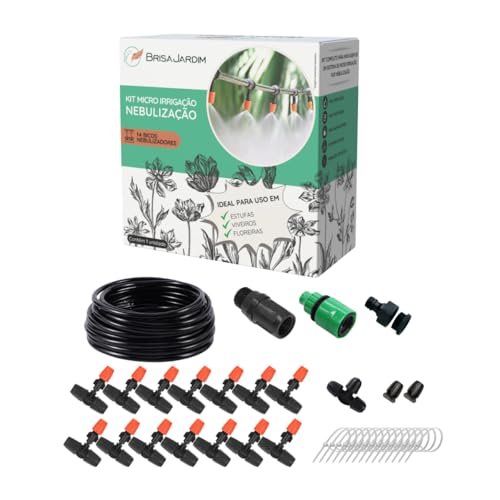 Kit Para Micro Irrigação Nebulização Kin14 - Brisa Jardim