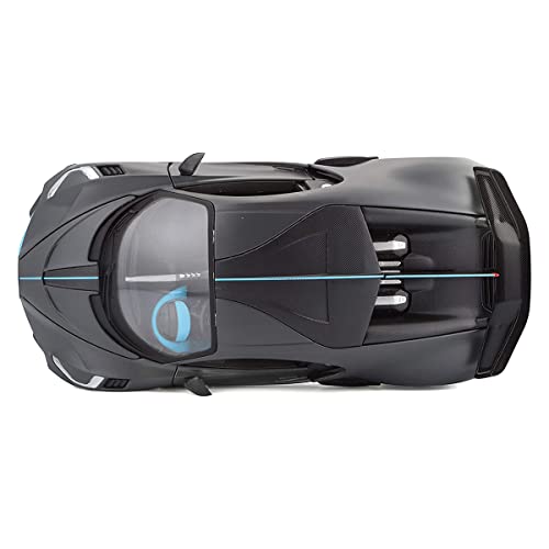 Image of DEUSON ECOM 1:32 Scale Divo Toy Car for Kids Diecast Metals with Light Sound Pullback Openable Door, Black