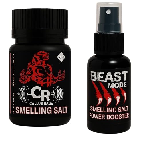 Image of Powerful Smelling Salts for Athletes - Boost Focus, Strength, and Performance with Beast Mode and Callus Rage Ammonia Inhalants (Pack of 2 (50 gm))