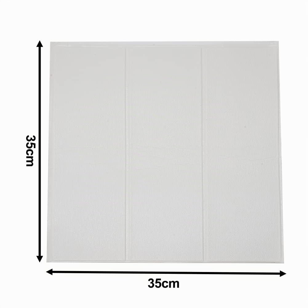 Lot de 20 papiers peints en briques 3D, 35 x 35 cm, carreaux muraux auto-adhésifs, panneau mural 3D étanche, décoration de la maison