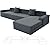 ZNSAYOTX Sectional Couch Covers, Stretch Jacquard Slipcovers with Elastic Bottom for L-Shape Sectional Sofa, 2 Pcs Pet Friendly Modular Sofa Protector (3 Seat Couch + 3 Seat Chaise, Dark Grey)