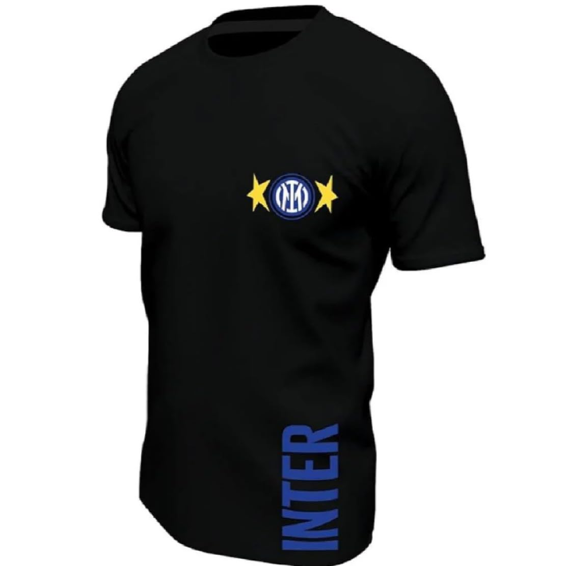 T-Shirt Uomo FC Internazionale Cotone Prodotto Ufficiale | Maglietta Inter in Cotone Personalizzabile PS 46678-BS