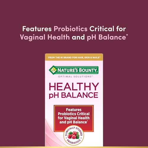 Image of Nature's Bounty Probiotics for Women, Vaginal Probiotics for Healthy pH Balance, 2 Billion CFU, Clinically Studied Strains, Optimal Solutions pH Balance Pills, 30 Vegetarian Capsules