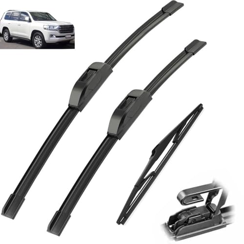 Balais essuie-glace sans traces pour Toyota Land Cruiser 200 J200 (2008-2020) avant arrière