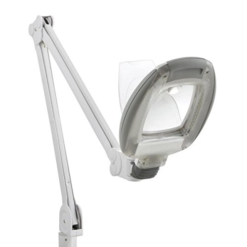 Lampe loupe LED professionnelle étau 5 dioptries Weelko (14 LEDS haute luminosité)