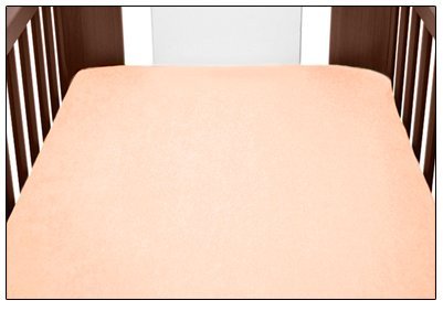 Terry Towelling Fitted Sheet 120x60 Nursery Baby Cot/Cotbed/Mattress (Ecru)