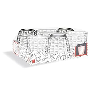 Bormioli Rocco Mat 10 oz. Rocks Acqua Water Glass, Clear, Set of 6 Bormioli Rocco Mat 10 oz Rocks Acqua Water Glass Clear Set of 6