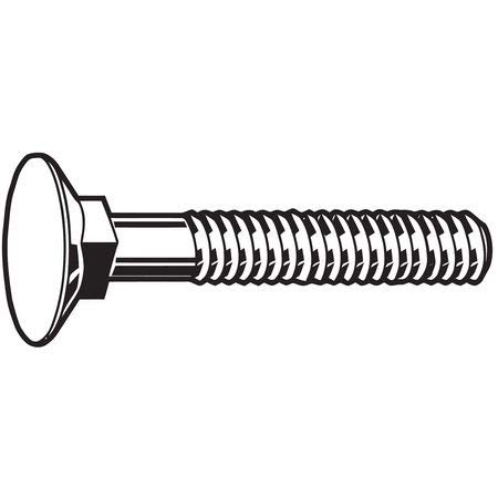 Plow Bolt, Plain, 1/2-13x2, Gr 5, PK10 (3 Pieces)