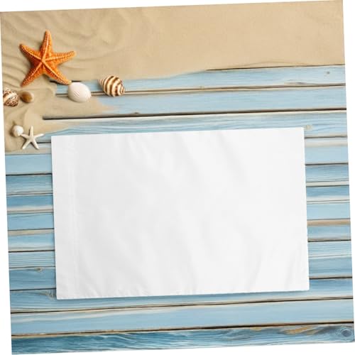 Drapeaux de jardin vides sublimation en polyester blanc résistant pour extérieur DIY x8 - 5