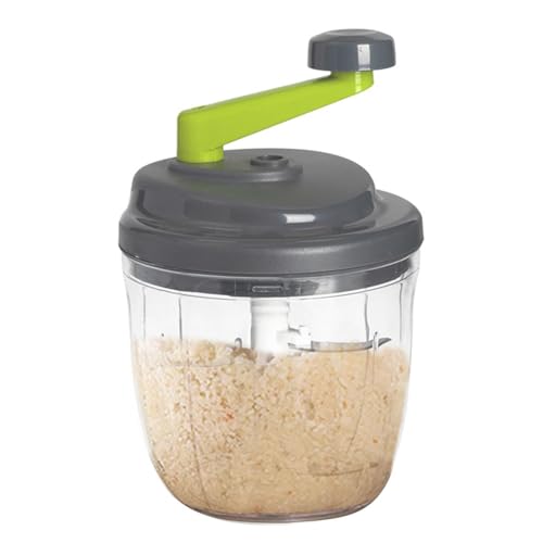 Nevalerra Destructor de manos para verduras - Máquina de cocina de manivela de mano, Chopper de giratoria | Cortador de vegetales rápido, molinillo de carne para albóndigas, pasteles, albóndig