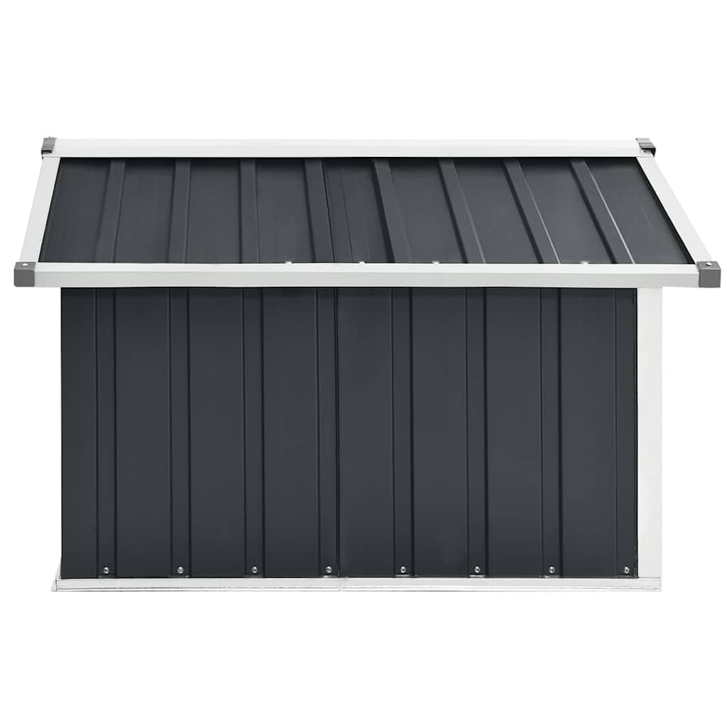 vidaXL Abri pour Tondeuse Robot de Jardin, Acier Galvanisé, Anthracite, 92x97x63 cm, Rangement Extérieur, Maison de Protection pour Robot, pour Pelouse, Abri de Terrasse Résistant aux Intempéries