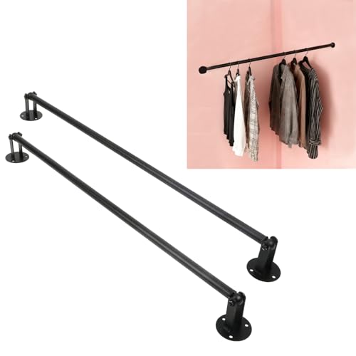SXXYHLX 2 Pack Corner Garment Rod