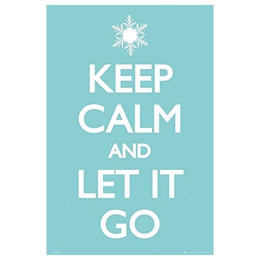 empireaffisch – Keep Calm – Let it Go – storlek (cm), ca. 61x91,5 – affisch, NEU –