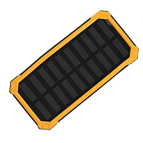 Solar Power Bank 20000Mah, Doppio Caricabatterie Portatile USB, Ricarica Rapida, Pannello Solare, Tablet Cellulare Compatibile, Viaggio, Emergenza e Kit Fai -da -te Esterno