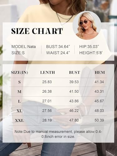 Bliwov Womens Summer Basic Casual T Shirts Going Out Trendy Tops Business Outfits Beach Vacation Clothes Fashion Tees - Image 7