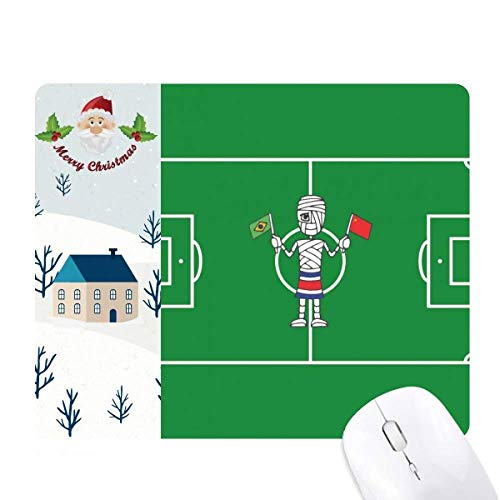 Tapis de souris de Noël pour la maison accessoire de bureau festif rouge
