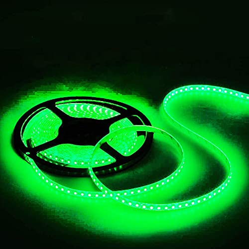 Suyooulin Led Strip Lights, Smd 2835 Led Strip, Dc12V 1200Leds 16.4Ft 26000Lm High Density Led Light Strips Waterproof Ip65, 3 Times Brightness Than Smd3528 Led Strip, Green #TOP1