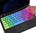 Colorful Keyboard Cover for Dell 11.6 Chromebook 3100 / Dell Chromebook 11 3120 3180 3181 3189 5190 P22T 11.6" / Dell Chromebook 13 3380 13.3" Protective Skin, Dell Chromebook Accessories, Rainbow