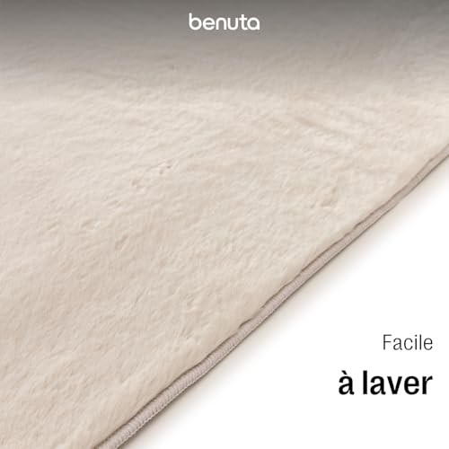 Tapis fausse fourrure de haute qualite benuta Basic beige - 6