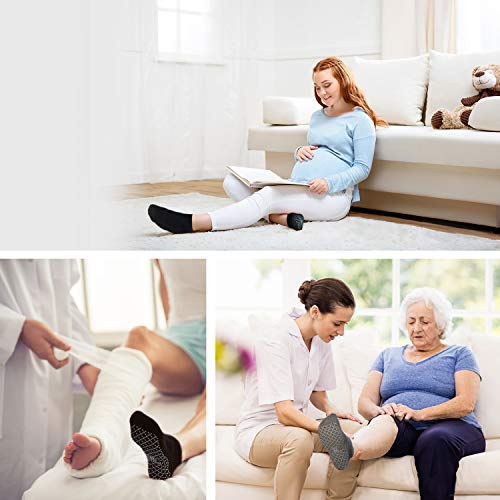 Unenow Unisex Non Slip Grip Socks With Cushion For Yoga, Pilates, Barre, Home & Hospital #TOP4