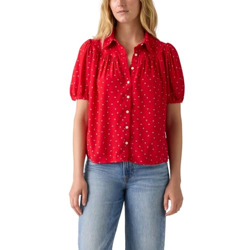 Image of Levi's Womens Lea Short Sleeve Slim Blouse