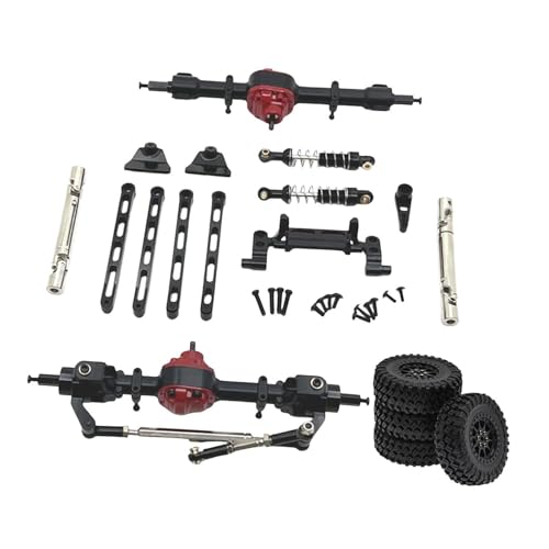 Tringlerie direction voiture RC 1/12 aluminium noir pour vos sessions de pilotage