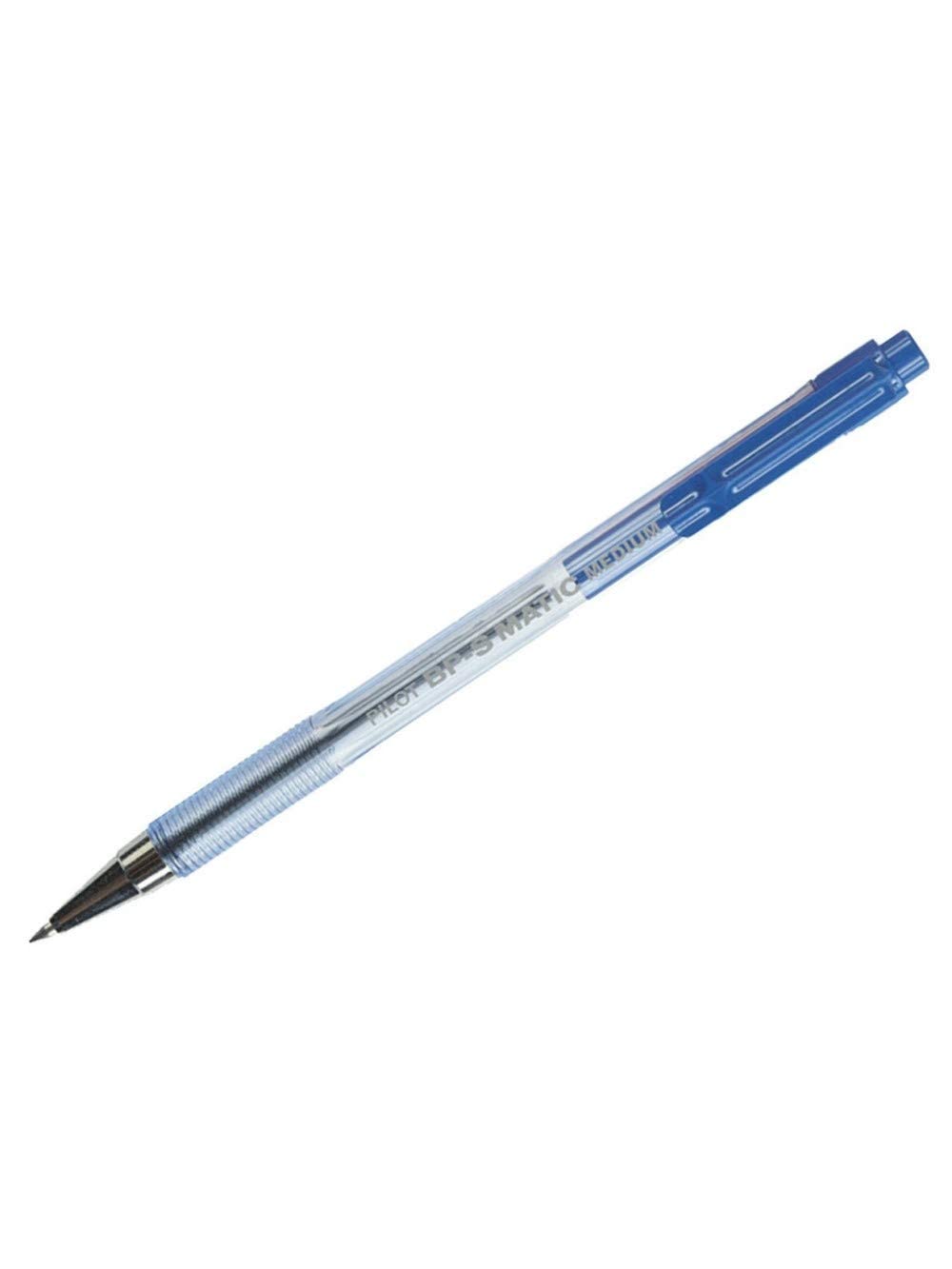 Pilot Penna A Sfera A Scatto BPS-Matic Blu, Punta 1 Mm, Ricaricabile, Confezione Da 12, Ideale Per Ufficio E Scuola - 2