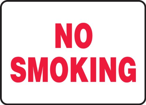 Signalétique No Smoking panneau vinyle autocollant interdiction de fumer